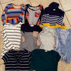 Girl’s Tops (9 sold together)